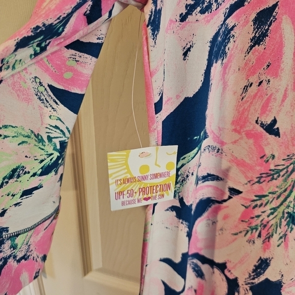 NWOT Lilly Pulitzer Sophie Sheath Sleeve Floral Jersey Knit Mini Dress - Picture 8 of 8